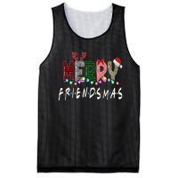 Merry Friendsmas Friends Christmas Matching Xmas Gifts Black Mesh Reversible Basketball Jersey Tank