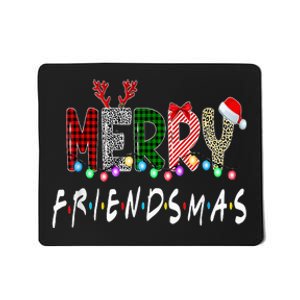 Merry Friendsmas Friends Christmas Matching Xmas Gifts Black Mousepad