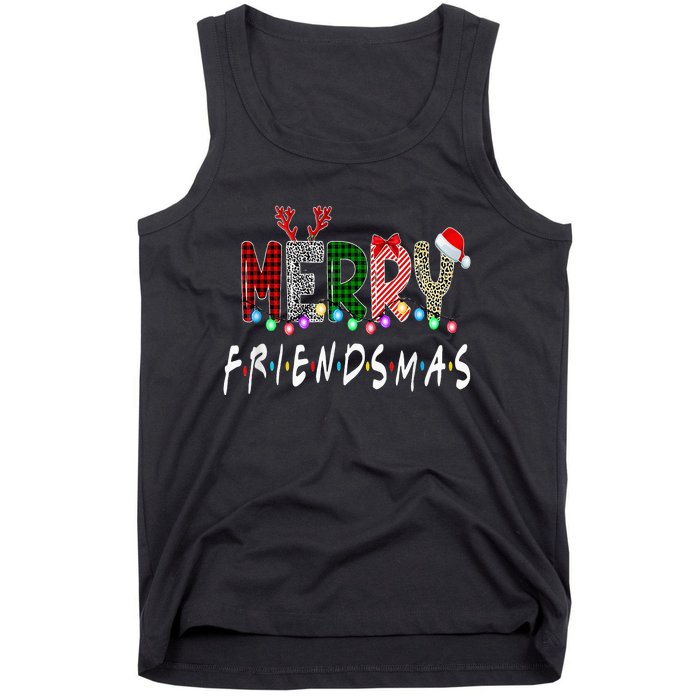 Merry Friendsmas Friends Christmas Matching Xmas Gifts Black Tank Top