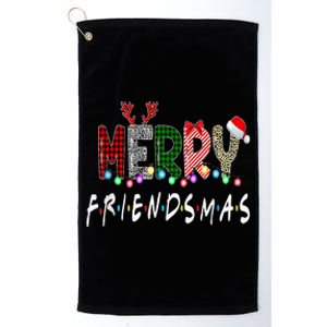 Merry Friendsmas Friends Christmas Matching Xmas Gifts Black Platinum Collection Golf Towel