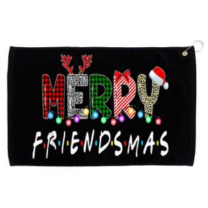 Merry Friendsmas Friends Christmas Matching Xmas Gifts Black Grommeted Golf Towel