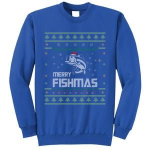 Merry Fishmas Funny Tree Fish Fishing Ugly Christmas Meaningful Gift Sweatshirt