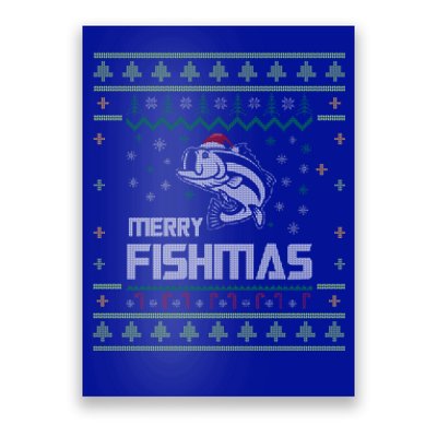 Merry Fishmas Funny Tree Fish Fishing Ugly Christmas Meaningful Gift Poster