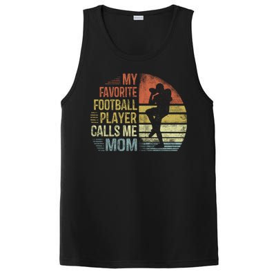 My Favorite Football Player Calls Me Mom Cool Gift Mama Funny Gift PosiCharge Competitor Tank