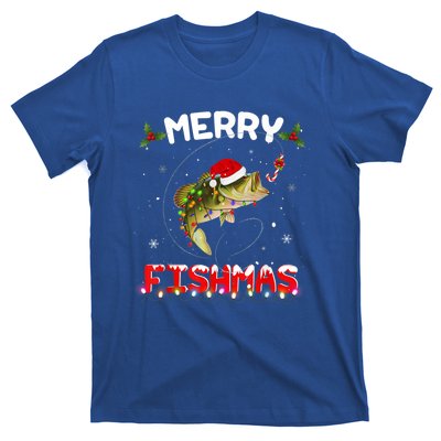 Merry Fishmas Funny Fishing Christmas Pajama Fisher Xmas Gift T-Shirt