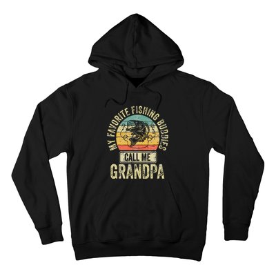 My Favorite Fishing Buddies Call Me Grandpa Fisherman Hoodie