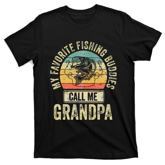 My Favorite Fishing Buddies Call Me Grandpa Fisherman T-Shirt