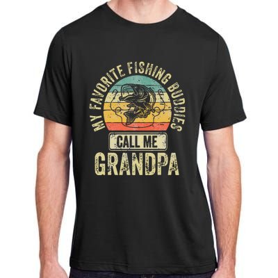 My Favorite Fishing Buddies Call Me Grandpa Fisherman Adult ChromaSoft Performance T-Shirt