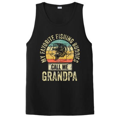 My Favorite Fishing Buddies Call Me Grandpa Fisherman PosiCharge Competitor Tank