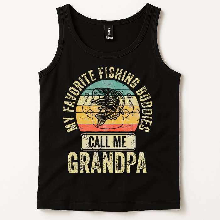 My Favorite Fishing Buddies Call Me Grandpa Fisherman Tank Top