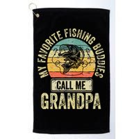My Favorite Fishing Buddies Call Me Grandpa Fisherman Golf Towel