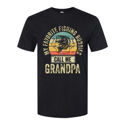 My Favorite Fishing Buddies Call Me Grandpa Fisherman Softstyle® CVC T-Shirt