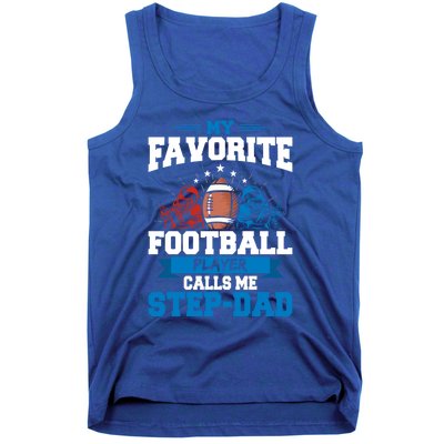 My Favorite Football Player Calls Me Stepcool Giftdad Stepdad Gift Tank Top