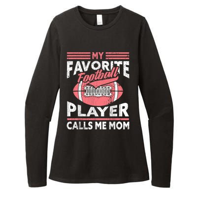 My Favorite Football Player Calls Me Mom Womens CVC Long Sleeve Shirt