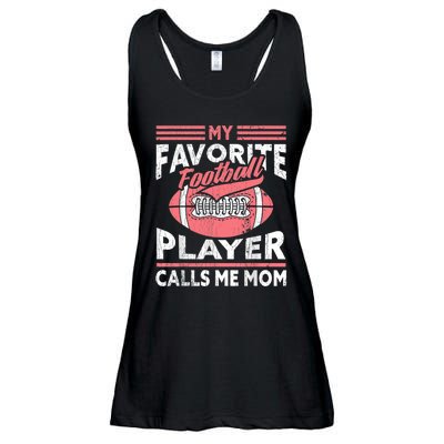 My Favorite Football Player Calls Me Mom Ladies Essential Flowy Tank