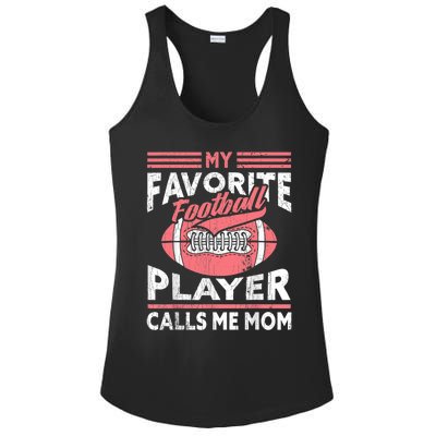 My Favorite Football Player Calls Me Mom Ladies PosiCharge Competitor Racerback Tank