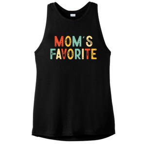 Moms Favorite Funny MomS Favorite Ladies PosiCharge Tri-Blend Wicking Tank