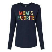 Moms Favorite Funny MomS Favorite Womens Cotton Relaxed Long Sleeve T-Shirt