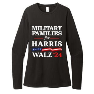 Military Families For Harris Walz 2024 Vote Harris Waltz Womens CVC Long Sleeve Shirt