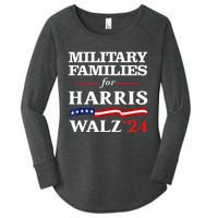 Military Families For Harris Walz 2024 Vote Harris Waltz Women's Perfect Tri Tunic Long Sleeve Shirt