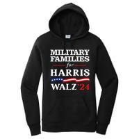 Military Families For Harris Walz 2024 Vote Harris Waltz Women's Pullover Hoodie