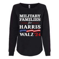 Military Families For Harris Walz 2024 Vote Harris Waltz Womens California Wash Sweatshirt