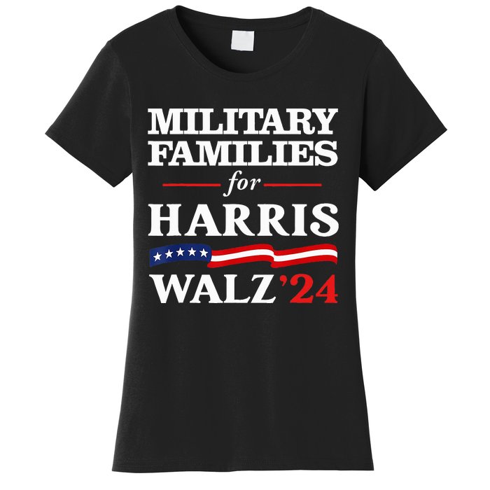 Military Families For Harris Walz 2024 Vote Harris Waltz Women's T-Shirt