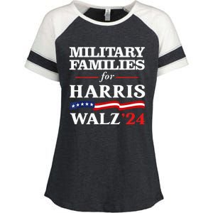 Military Families For Harris Walz 2024 Vote Harris Waltz Enza Ladies Jersey Colorblock Tee