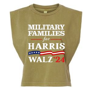 Military Families For Harris Walz 2024 Vote Harris Waltz Garment-Dyed Women's Muscle Tee