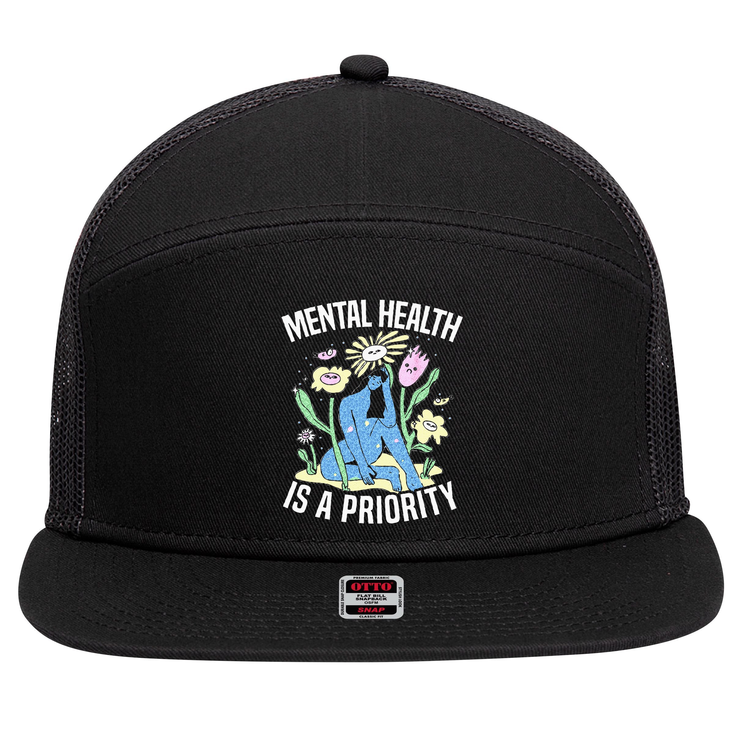 Miami Florida FL 7 Panel Mesh Trucker Snapback Hat