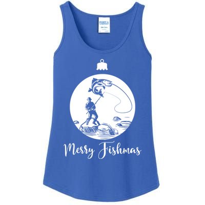 Merry Fishmas For Fishing And Fishing Gift Ladies Essential Tank