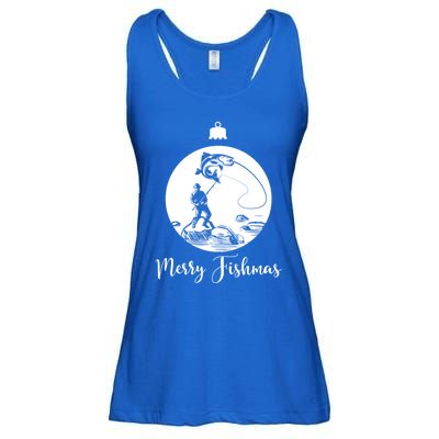 Merry Fishmas For Fishing And Fishing Gift Ladies Essential Flowy Tank