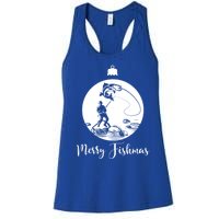 Merry Fishmas For Fishing And Fishing Gift Women's Racerback Tank