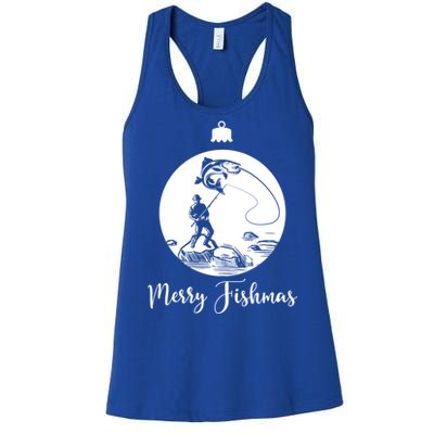 Merry Fishmas For Fishing And Fishing Gift Women's Racerback Tank