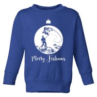 Merry Fishmas For Fishing And Fishing Gift Toddler Sweatshirt