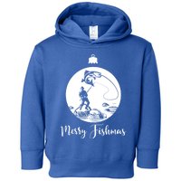 Merry Fishmas For Fishing And Fishing Gift Toddler Hoodie