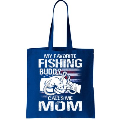 My Favorite Fishing Buddy Calls Me Mom Gift Tote Bag