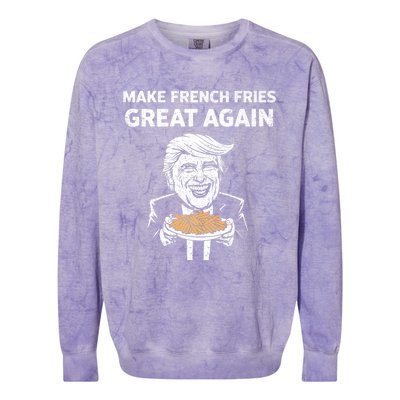 Make French Fries Great Again Colorblast Crewneck Sweatshirt