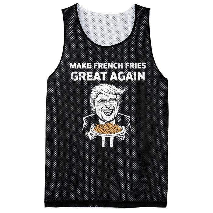 Make French Fries Great Again Mesh Reversible Basketball Jersey Tank