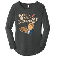 Make French Fries Great Again Slogan Women's Perfect Tri Tunic Long Sleeve Shirt