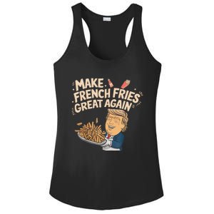 Make French Fries Great Again Slogan Ladies PosiCharge Competitor Racerback Tank