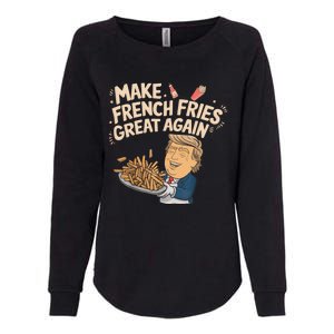 Make French Fries Great Again Slogan Womens California Wash Sweatshirt