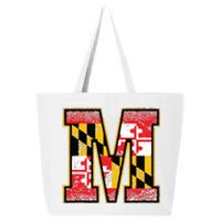 Maryland Flag For Girl Women Vintage Maryland 25L Jumbo Tote