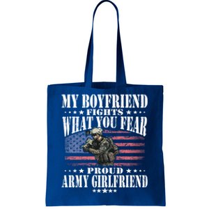 My Friend Fights What You Fear Proud Army Friend Gift Tote Bag