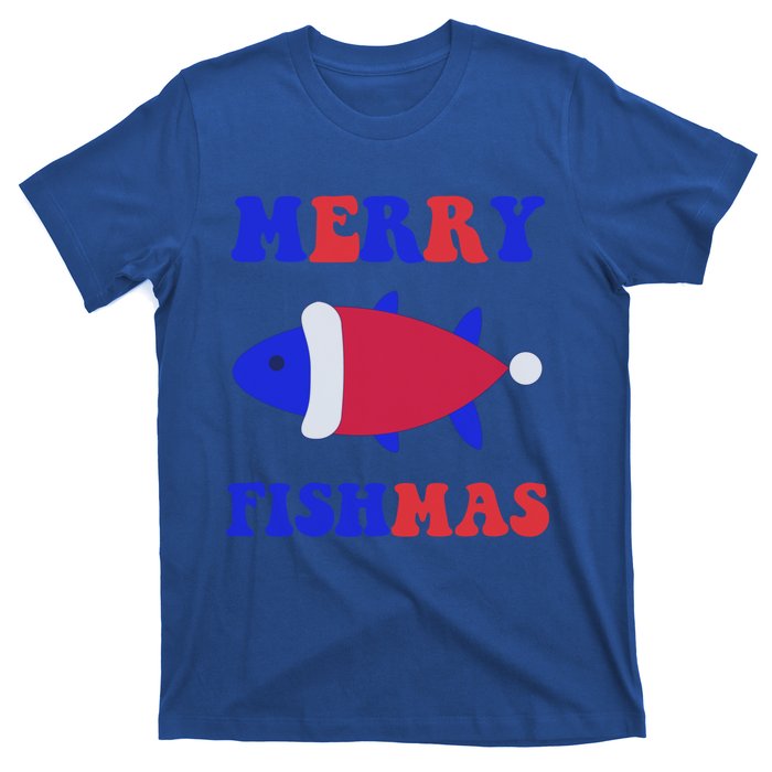 Merry Fishmas Funny Christmas Fishing Xmas Great Gift T-Shirt