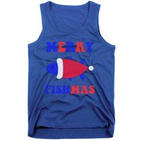 Merry Fishmas Funny Christmas Fishing Xmas Great Gift Tank Top