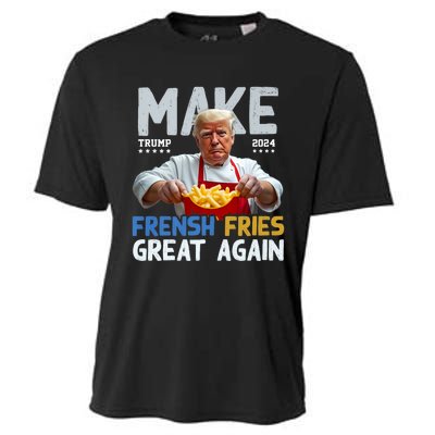 Make Fresh Fries Great Again 2024 Slogan Cooling Performance Crew T-Shirt