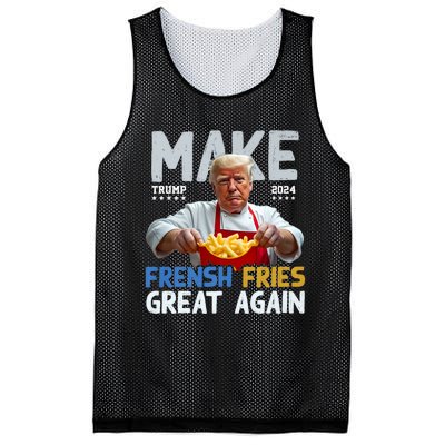 Make Fresh Fries Great Again 2024 Slogan Mesh Reversible Basketball Jersey Tank