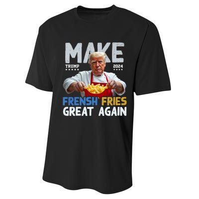 Make Fresh Fries Great Again 2024 Slogan Performance Sprint T-Shirt