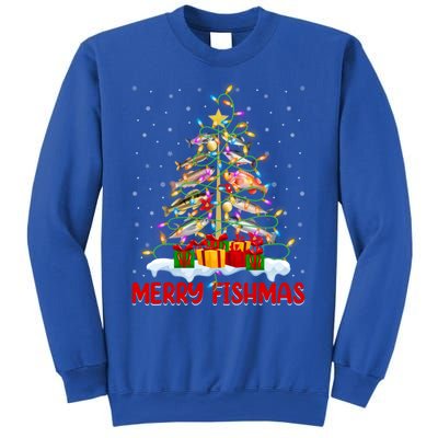 Merry Fishmas Funny Christmas Tree Fishing Lover Meaningful Gift Sweatshirt